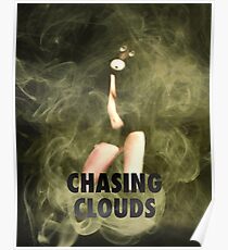 Woman Gas Mask Vape Art Poster