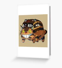 Katzenbus Totoro Grußkarte