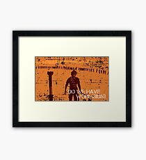 Do We Have Wormsign? - Inspired by Dune Framed Print