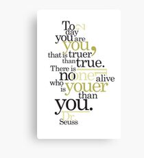 Dr. Seuss Quote Canvas Print