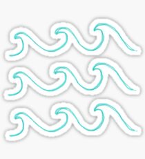 Doodle Waves Sticker