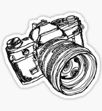 Vintage 35mm SLR Camera Design Sticker
