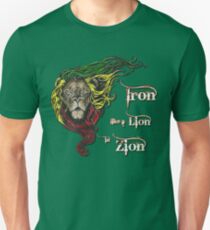 Reggae Rasta Iron, Lion, Zion 4 Unisex T-Shirt