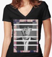 I.M What I Am Women's Fitted V-Neck T-Shirt