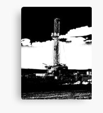 Oil Drilling Rig Canvas Print