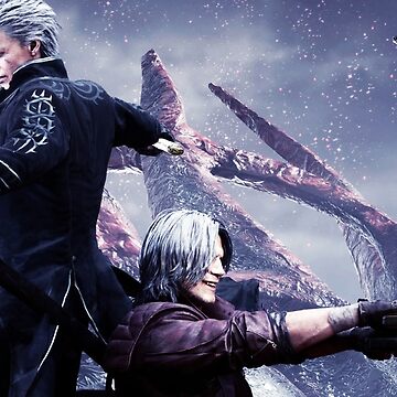 DMC  The Sparda Bros, Vergil and Dante, an art acrylic by