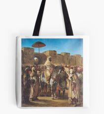 EUGENE DELACROIX, MULEY ABD-AR-RHAMAN THE SULTAN OF MOROCCO Tote Bag