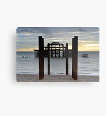 Brighton West Pier Metal Print