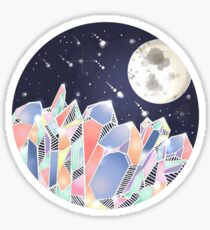 Crystal Moon Mountain Sticker