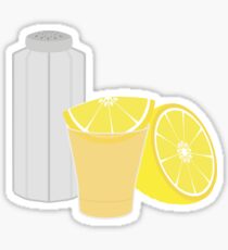 Salt, lemon and tequila Sticker
