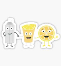 Salt, lemon and tequila Sticker