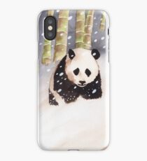 Panda In The Snow iPhone Case