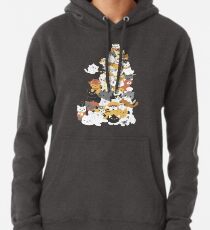 cat pile Pullover Hoodie