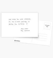 And when you want something Postcards