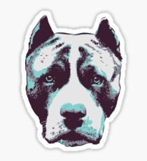 Blue Pit Bull Sticker