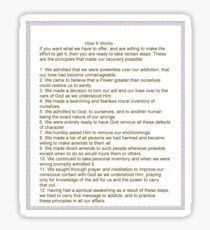 How It Works N.A. 12 Steps Sticker