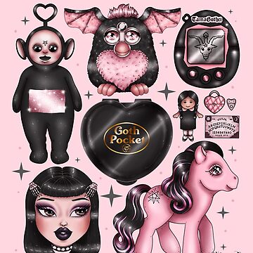 Goth Charms Poster for Sale by nevhada
