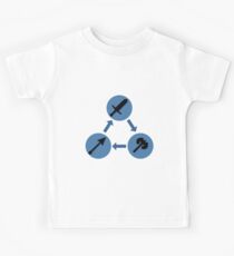 WAFFEN-DREIECK | Feuerzeichen Kinder T-Shirt