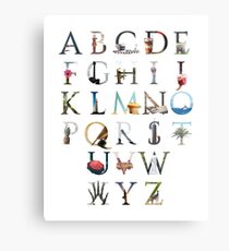 Alphabet Metal Print