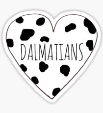 Dalmatian Love Sticker