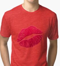 Lippen / Kuss Emoji Vintage T-Shirt
