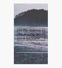 Halsey - Hurricane Lyrics 2 Photographic Print