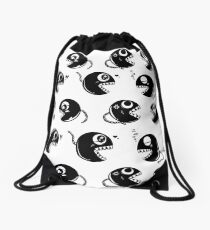 Chain CHOMP! White BG Drawstring Bag