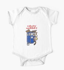 calvin and hobbes police box One Piece - Short Sleeve
