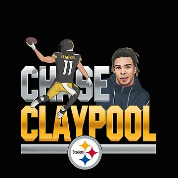 Fan Made Chase Claypool #11 Black Game Jersey AOP V-neck Short