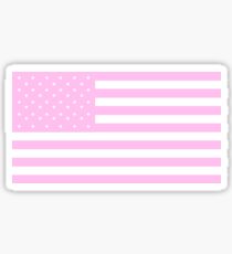 Pegatina PINK, bandera estadounidense, Estados Unidos de América, bandera estadounidense en rosa, estrellas y rayas en rosa, América, EE. UU.