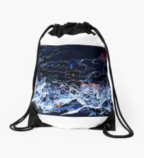 The wonderful Sound of the little moving and clinking Ice Floes Drawstring Bag