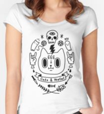 Cats & Metal Women's Fitted Scoop T-Shirt