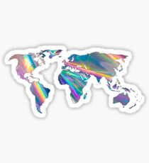 holographic continents Sticker