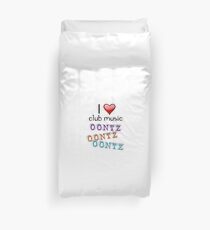 I heart club music Duvet Cover