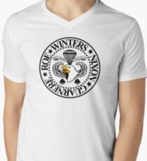 Band of Brothers Crest Men's V-Neck T-Shirt