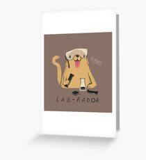 lab-rador Greeting Card