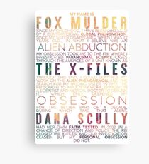 The X-Files Revival - Light Canvas Print