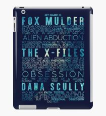 The X-Files Revival - Blue iPad Case/Skin