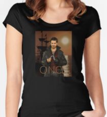 Captain Hook Comic Poster "Sunset" Women's Fitted Scoop T-Shirt