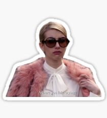 Fake Crying Scream Queens Sticker