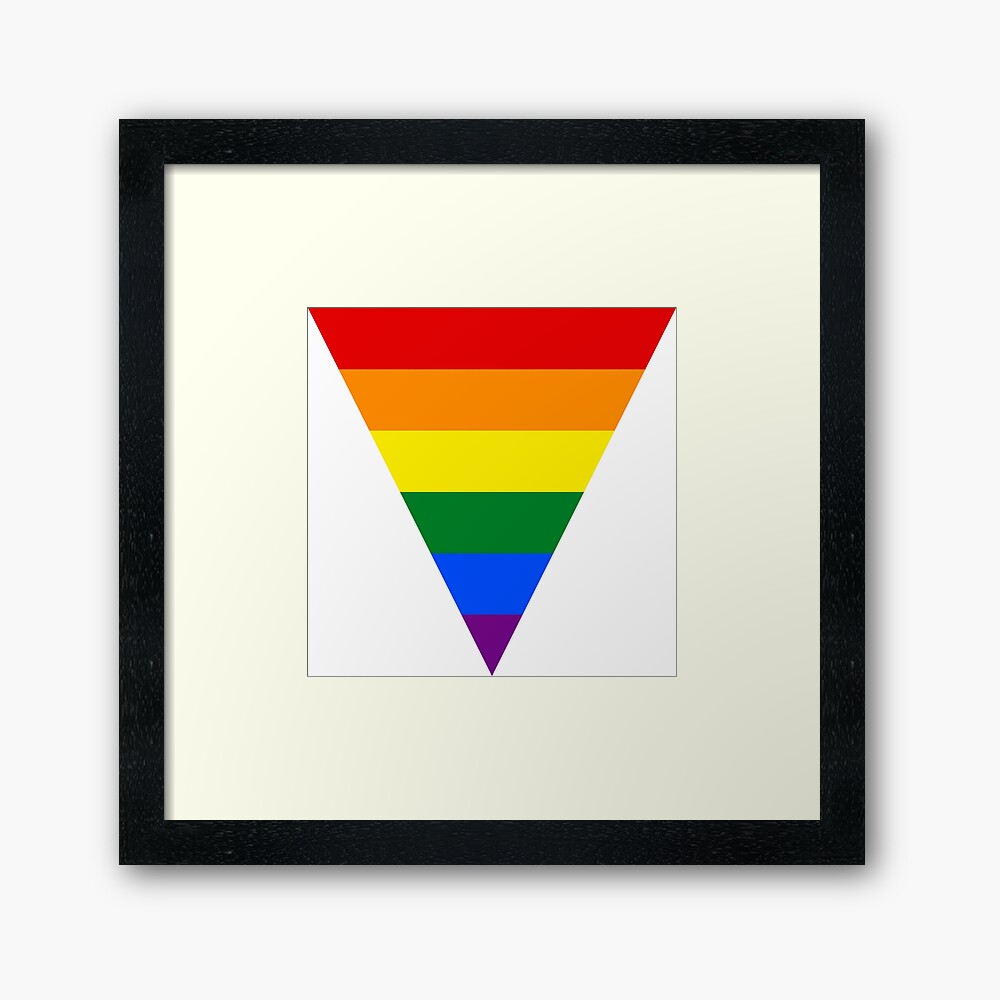 "LGBT Equality Rainbow Triangle" Framed Art Print by magpie1463 Redbubble