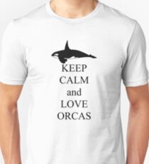 Keep calm and love orcas Unisex T-Shirt
