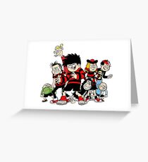 Dennis The Menace And Gang Greeting Card