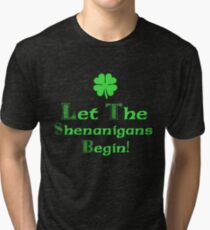 St Patrick's Day Shenanigans Irish Tri-blend T-Shirt