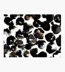 Black ink circles Photographic Print