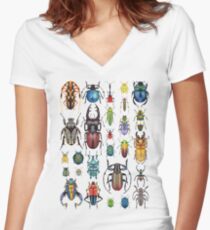 Beetle Collection Women's Fitted V-Neck T-Shirt