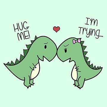 Artwork thumbnail, Dino Love! (Hug Me!) by charsheee