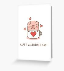 Fröhlichen Valentinstag! Grußkarte