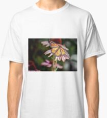Monarch Butterfly on Purple Coneflower Classic T-Shirt