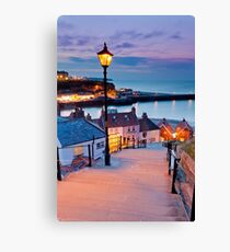 Whitby's 199 steps Canvas Print